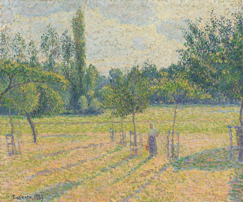 Spätnachmittag in unserer Wiese - Camille Pissarro