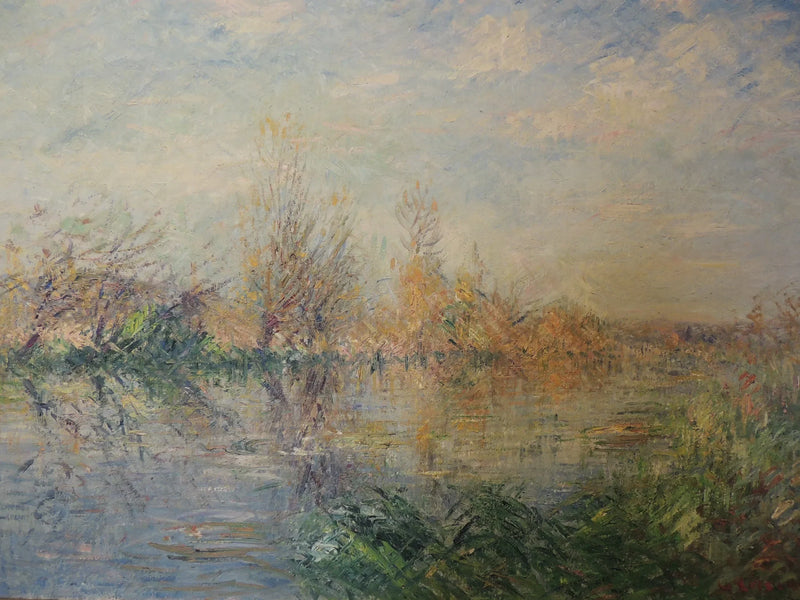 Ende des Herbstes, Eure-Fluss bei Vaudreuil - Gustave Loiseau