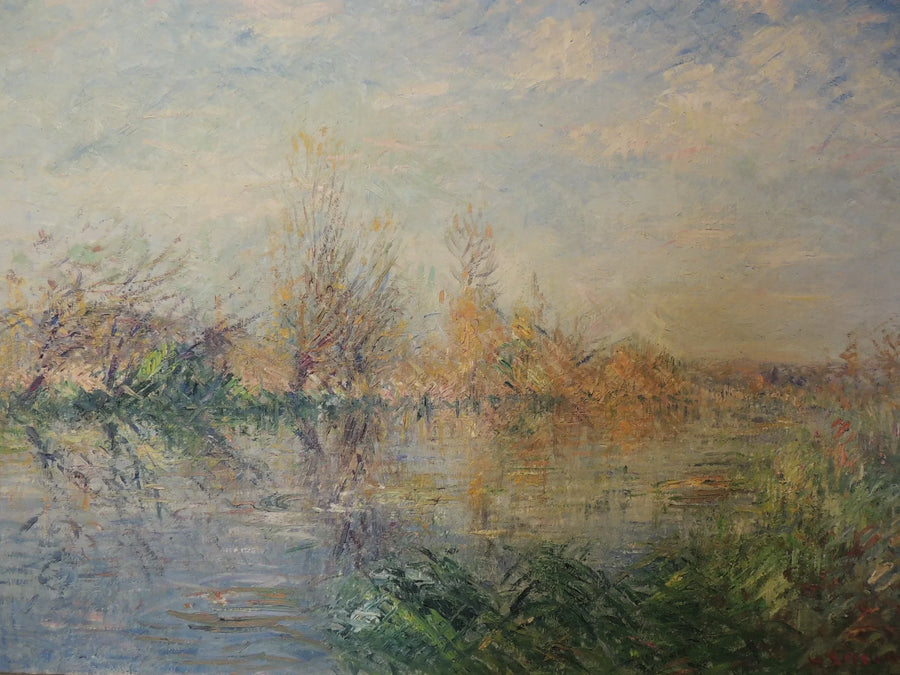 Ende des Herbstes, Eure-Fluss bei Vaudreuil - Gustave Loiseau