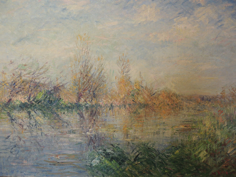 Ende des Herbstes, Eure-Fluss bei Vaudreuil - Gustave Loiseau