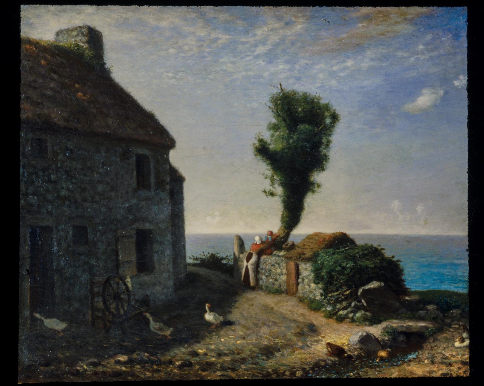 Fin du hameau de Gruchy - Jean-François Millet - Alpha Reproduction