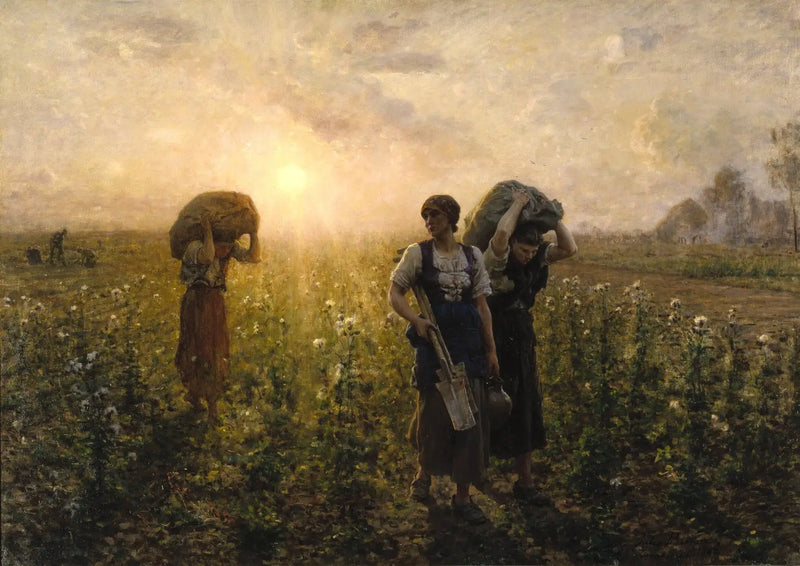 Ende der Arbeit - Jules Breton