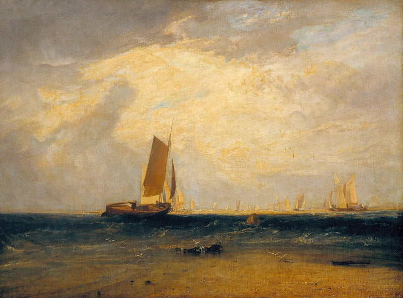 Fischen auf dem Blythe-Sand, Flut setzt ein - J. M. W. Turner