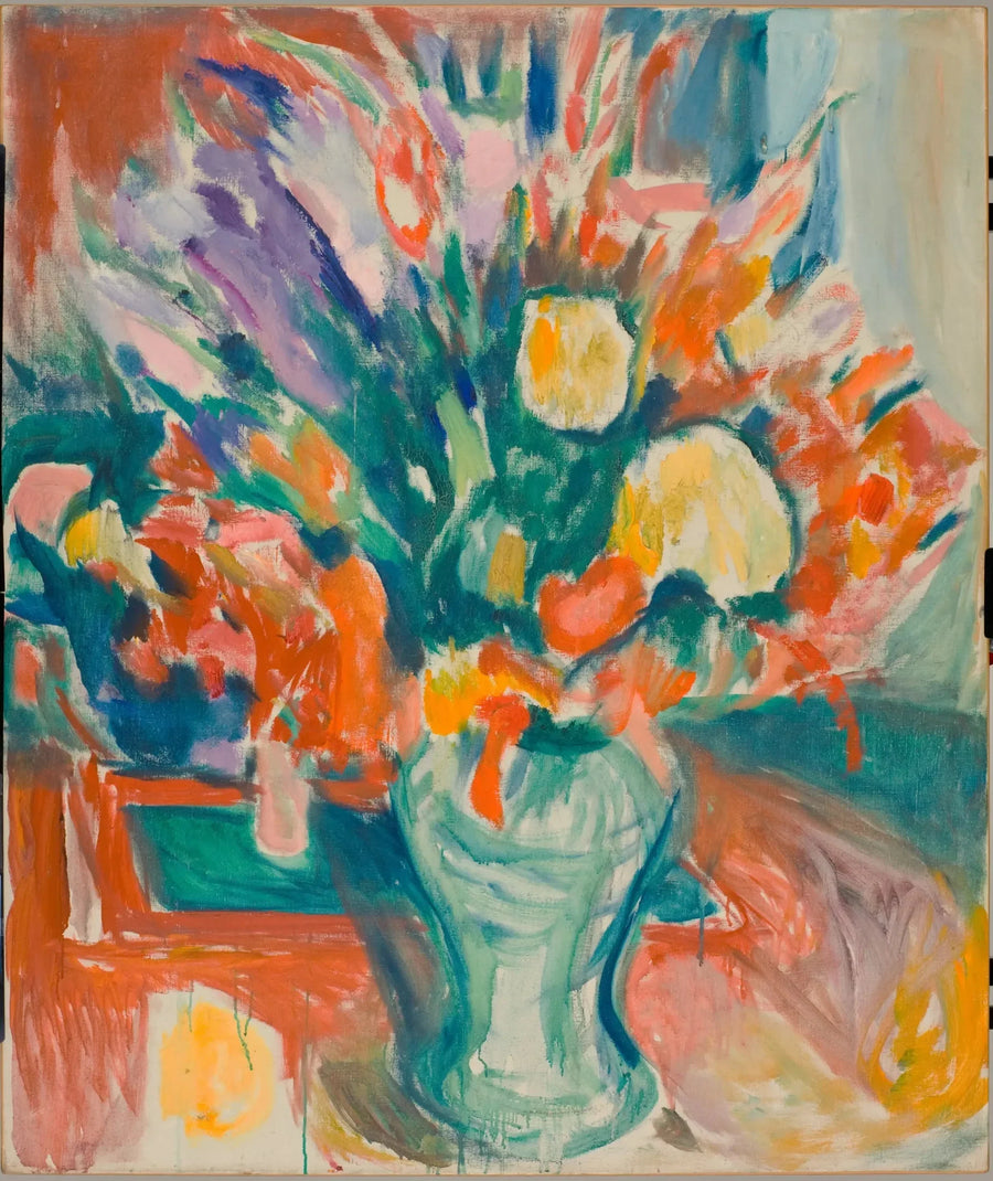 Blumen in einer Vase - Edvard Munch