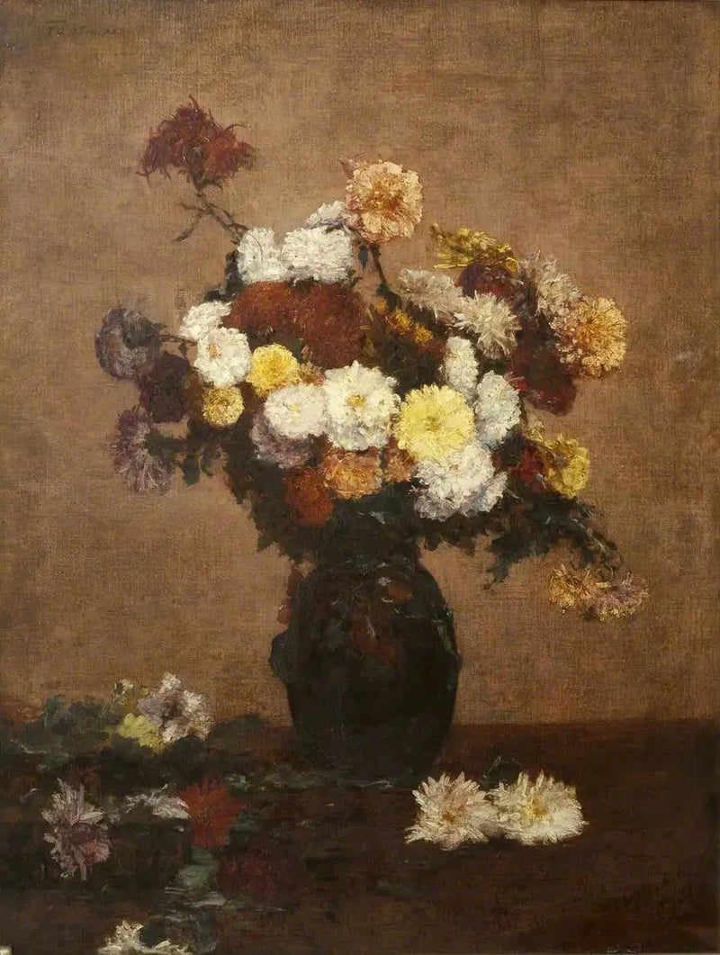 Blumen in einer Vase - Henri Fantin-Latour