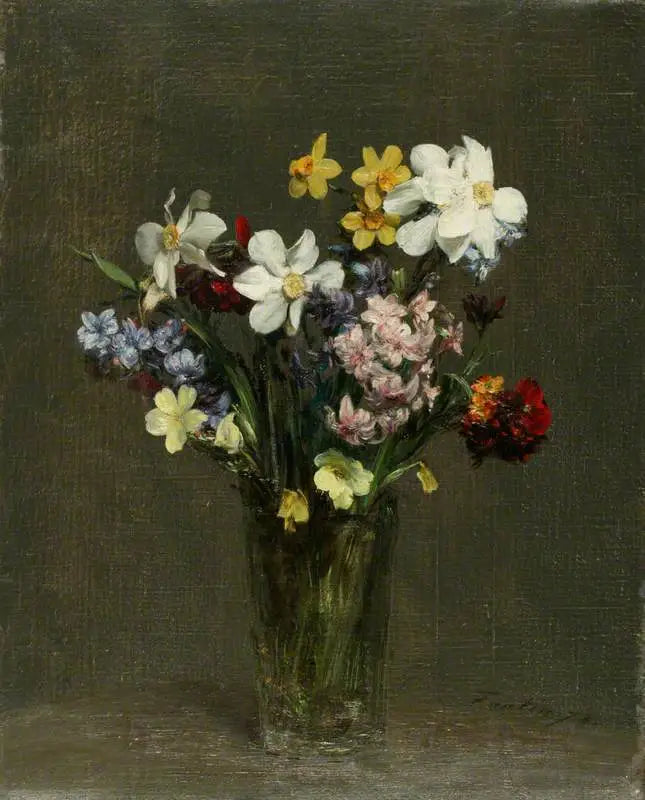 Blumen in einer Vase - Henri Fantin-Latour