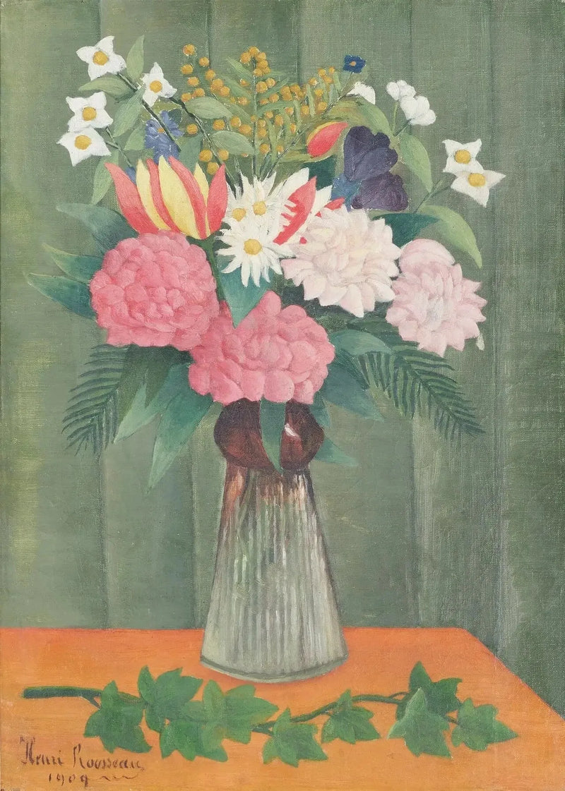 Blumen in einer Vase - Henri Rousseau