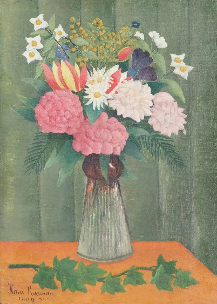 Blumen in einer Vase - Henri Rousseau