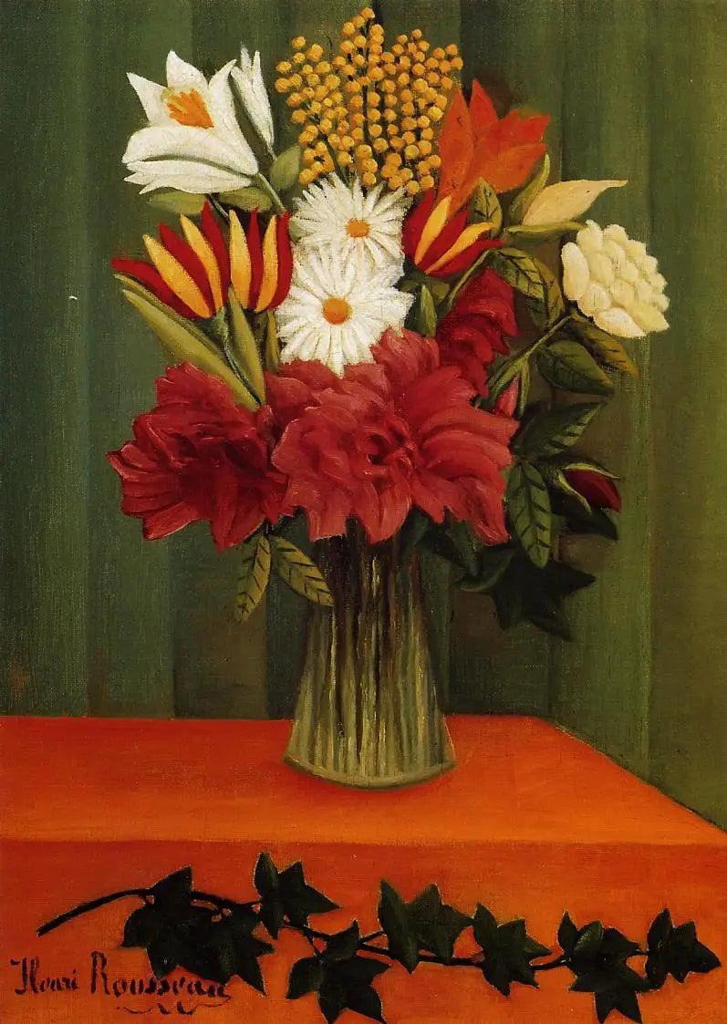 Blumen in einer Vase - Henri Rousseau