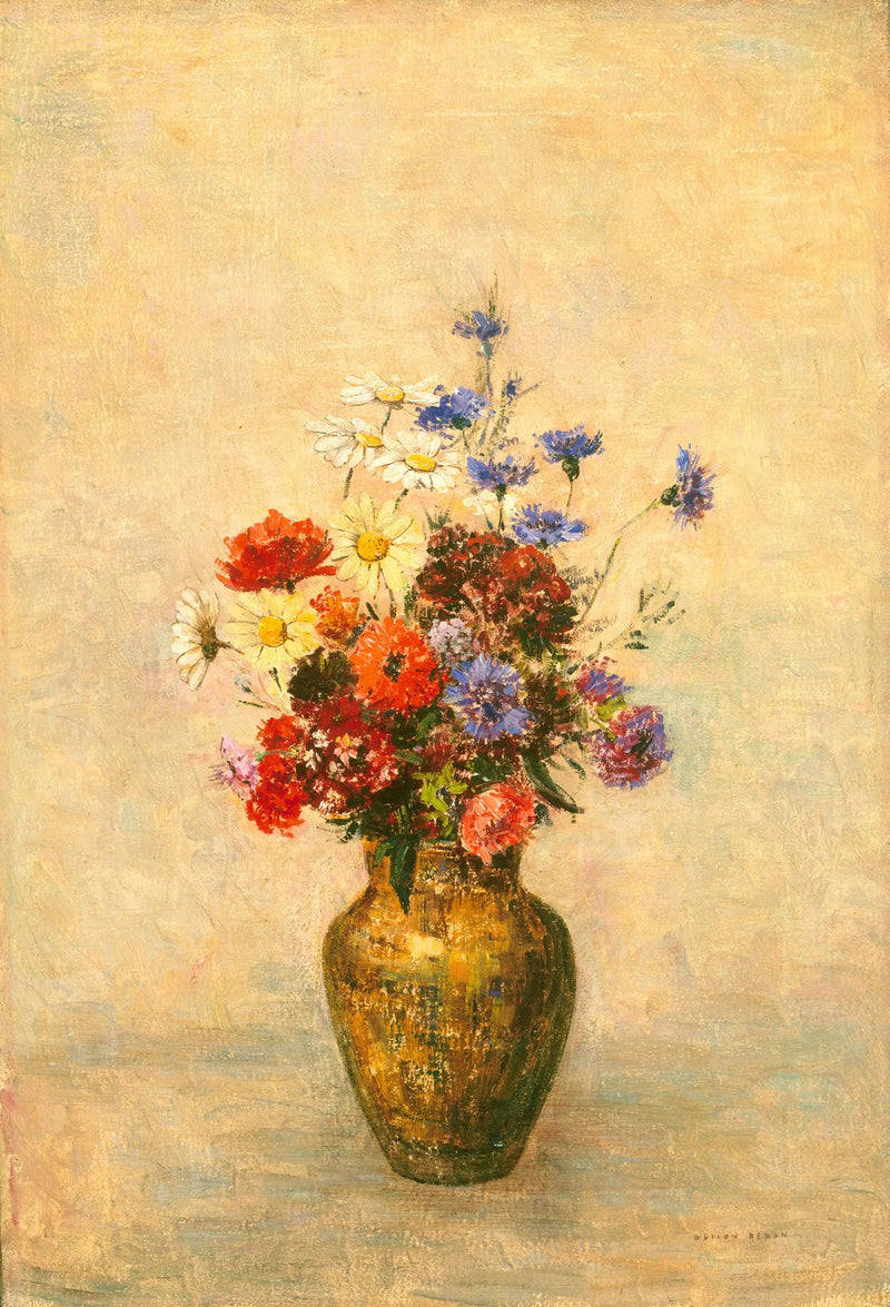 Blumen in einer Vase - Odilon Redon