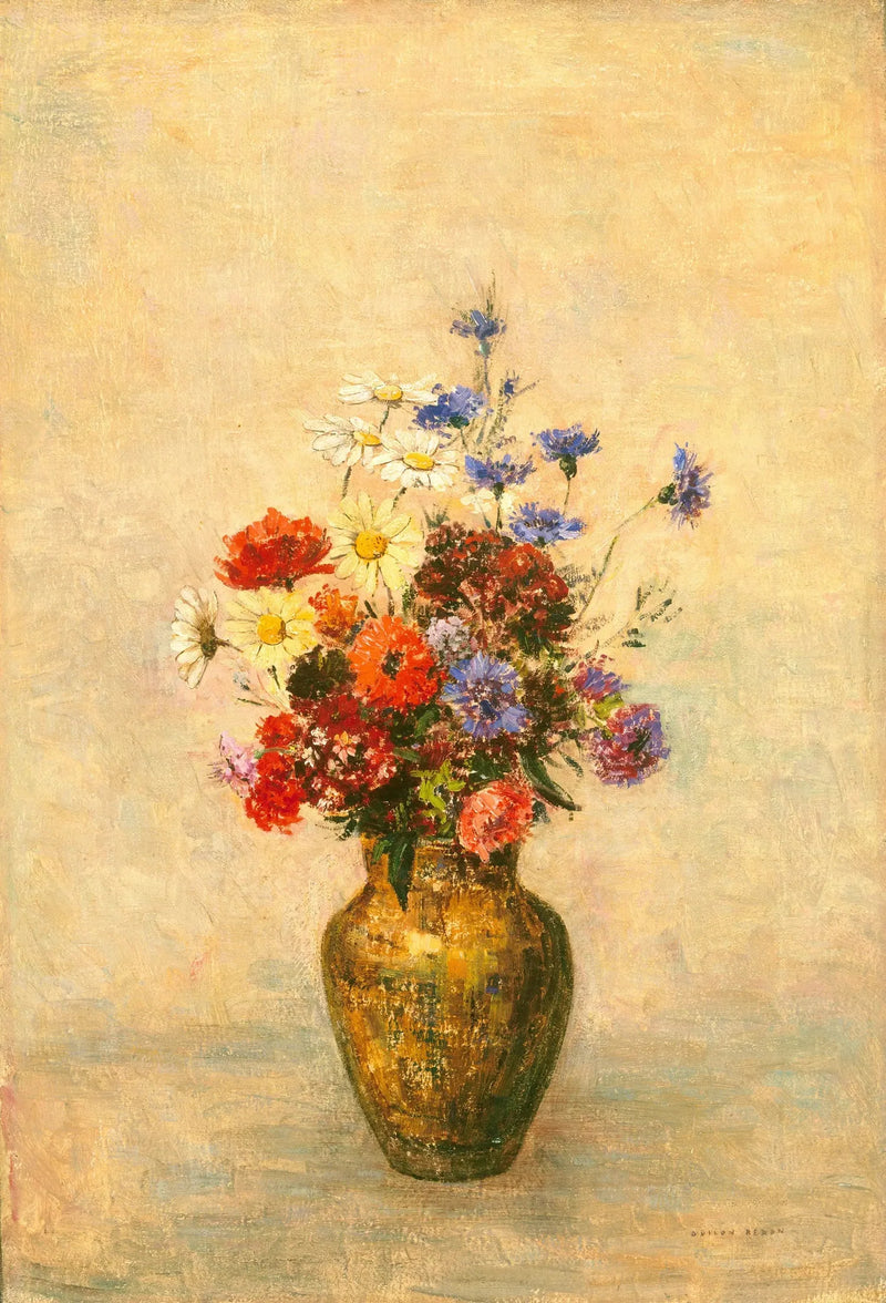Blumen in einer Vase - Odilon Redon
