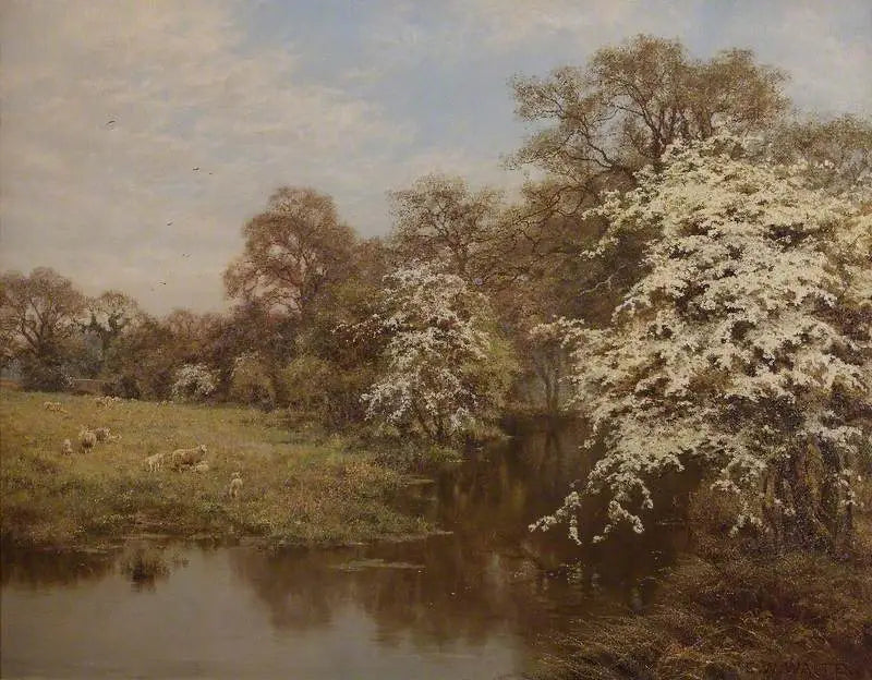 Schlehenblumen - Edward Wilkins Waite