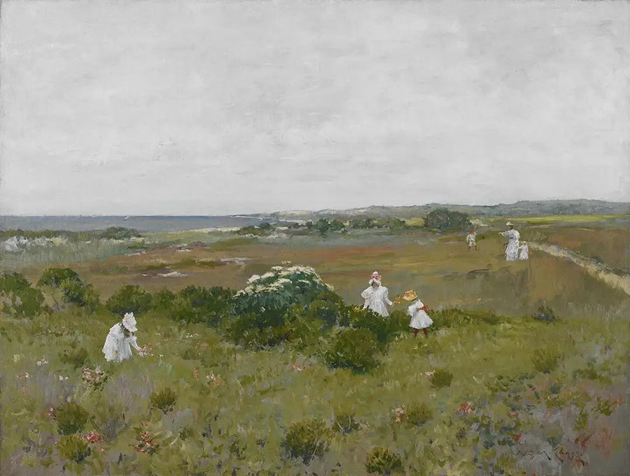 Blumen am Meeresufer - William Merritt Chase