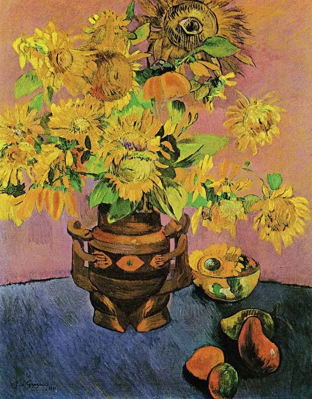 Sonnenblumen und Mangos - Paul Gauguin