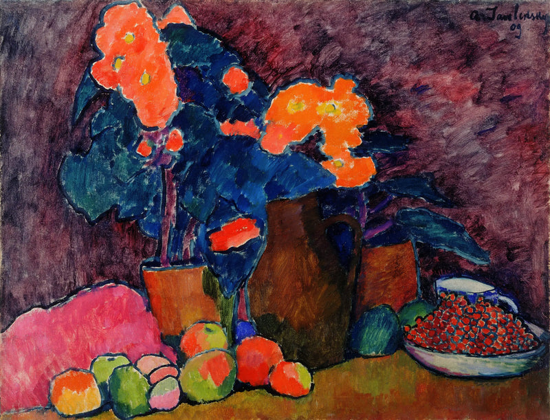 Blumen, Früchte und Krug - Alexej von Jawlensky