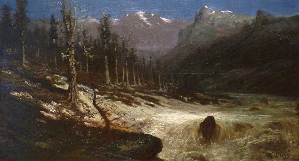 Fleuve des Alpes - Gustave Doré image 1 copie de tableau peinte à la main