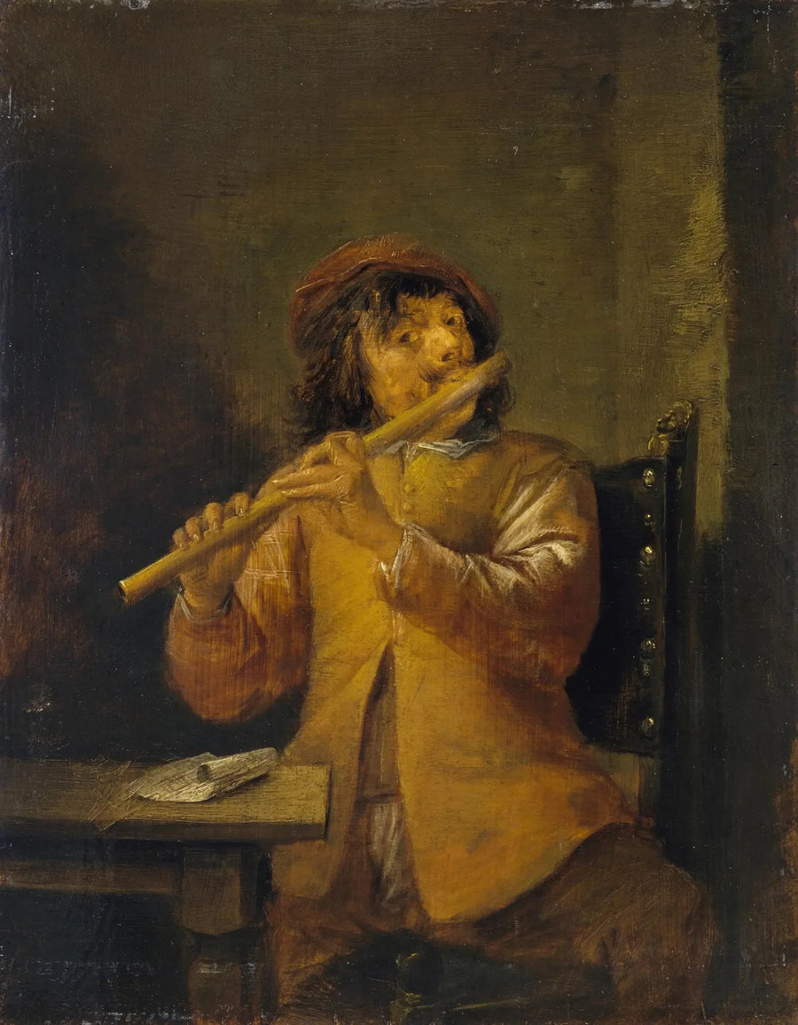 Flötistin - David Teniers der Jüngere