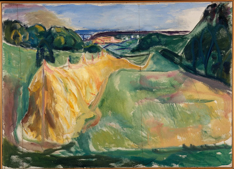 Heu trocknend - Edvard Munch