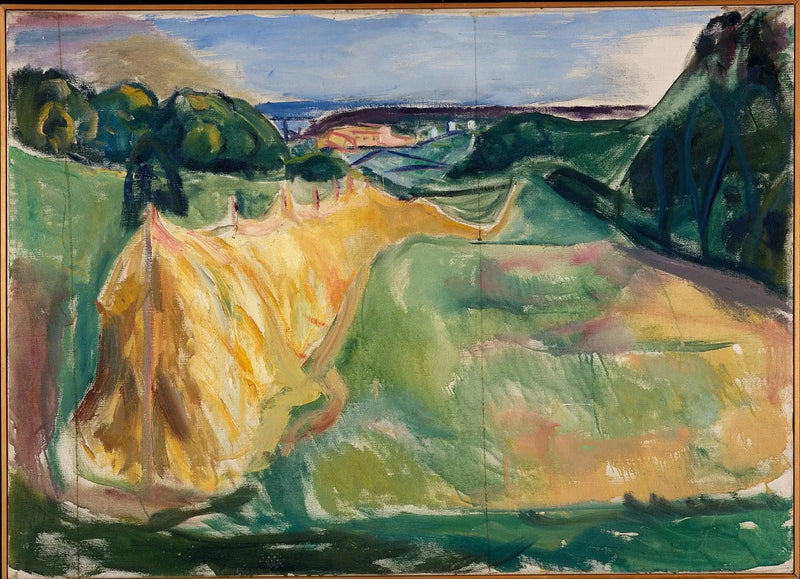 Heu trocknend - Edvard Munch