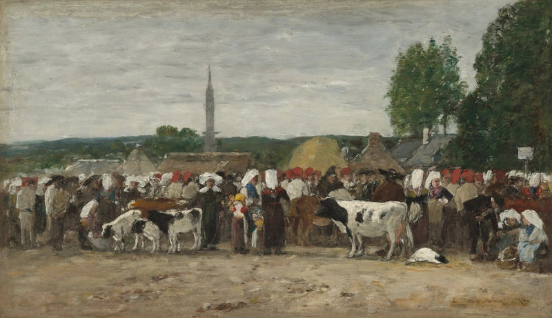 Jahrmarkt in der Bretagne - Eugène Boudin