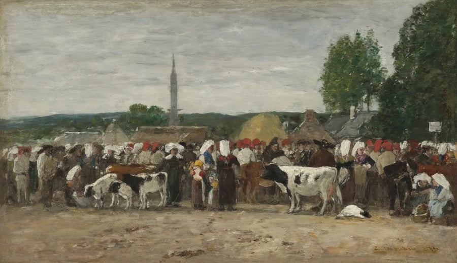 Jahrmarkt in der Bretagne - Eugène Boudin