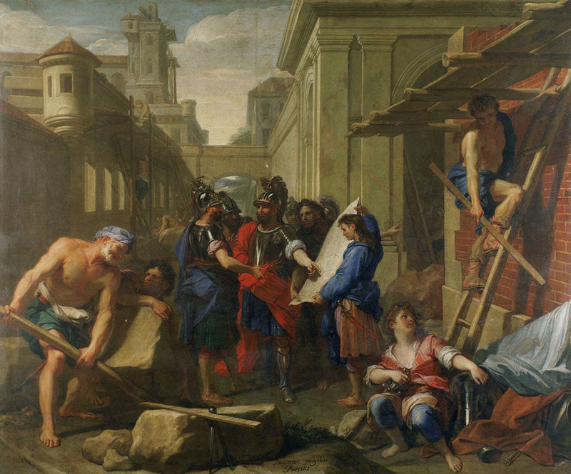 Gründung einer Stadt in Germanien durch die Tectosages - Jean-Baptiste Jouvenet