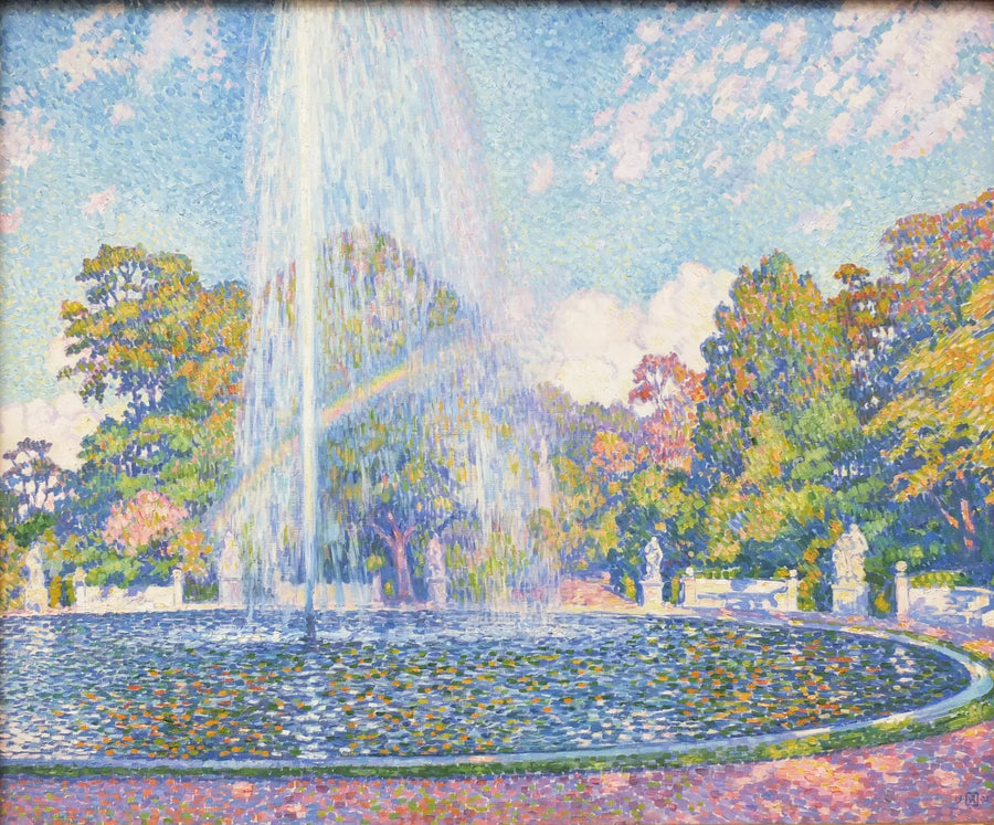 Fontaine im Sanssouci-Garten in Potsdam im Jahr 1903 - Théo van Rysselberghe