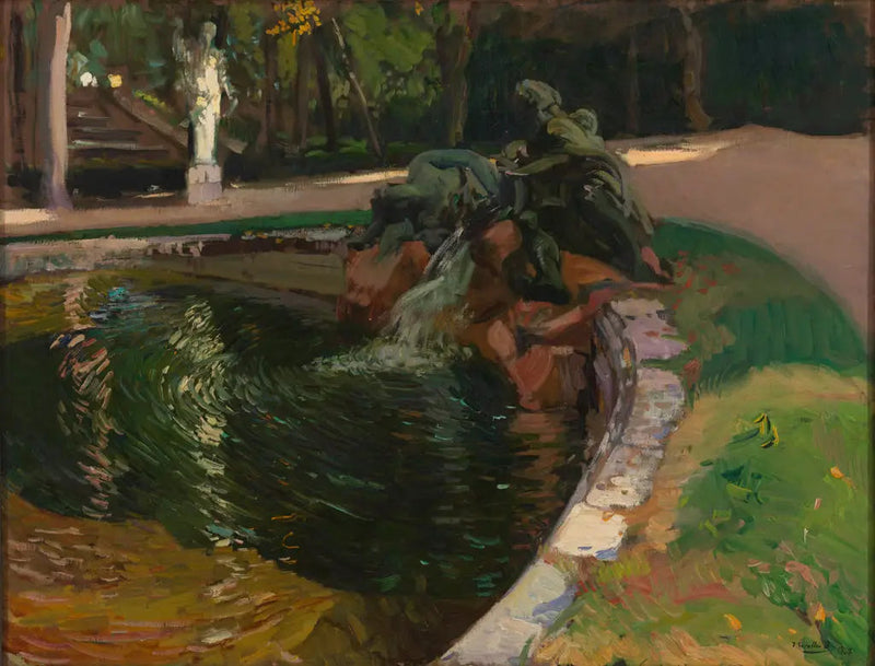 Brunnen im Wald, La Granja - Joaquín Sorolla