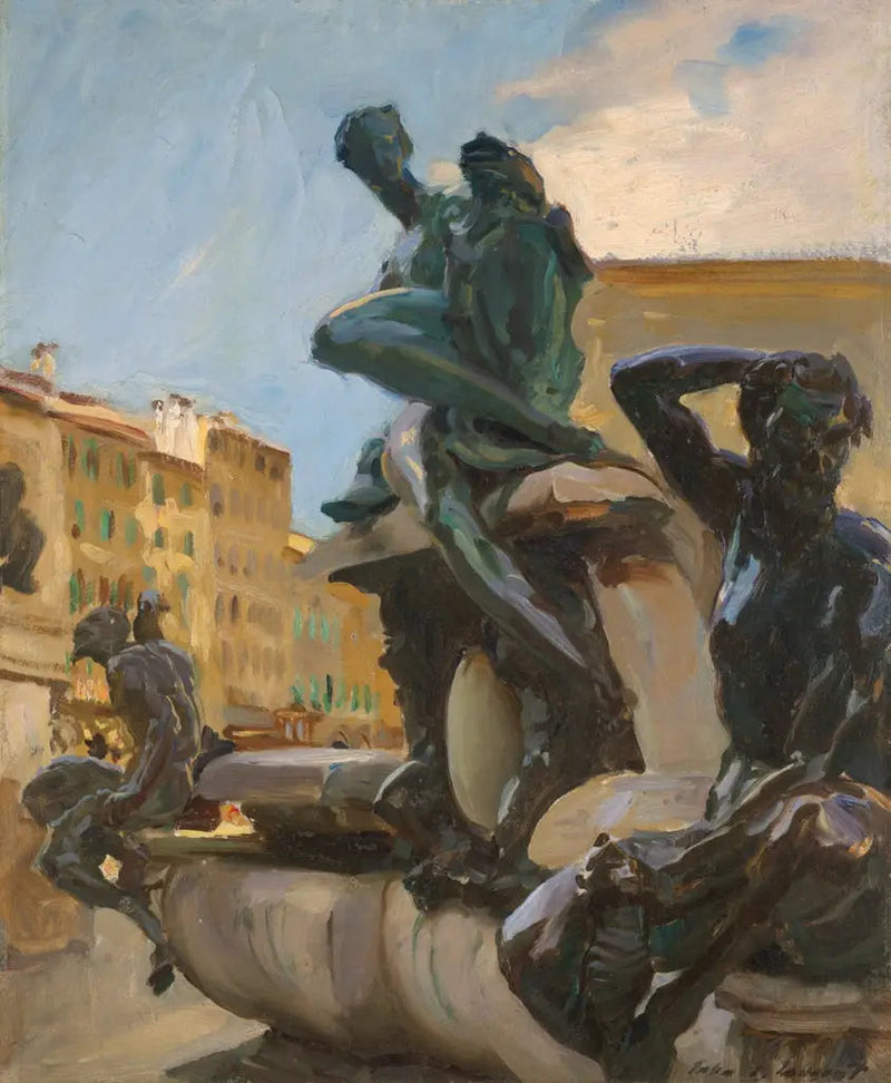 Neptunbrunnen - John Singer Sargent