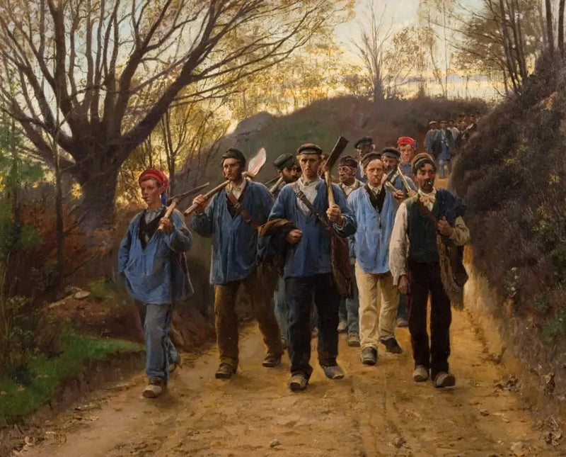 Französische Förster zurück von der Arbeit - Peder Severin Krøyer