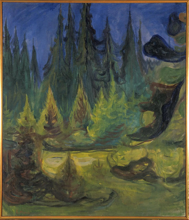 Fichtenwald - Edvard Munch