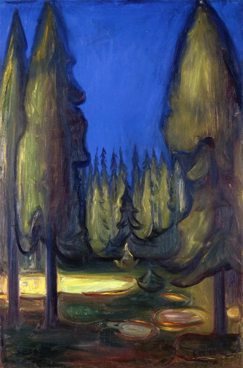 Fichtenwald - Edvard Munch