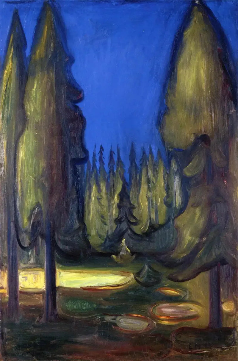 Fichtenwald - Edvard Munch