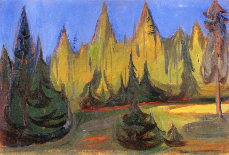 Fichtenwald - Edvard Munch