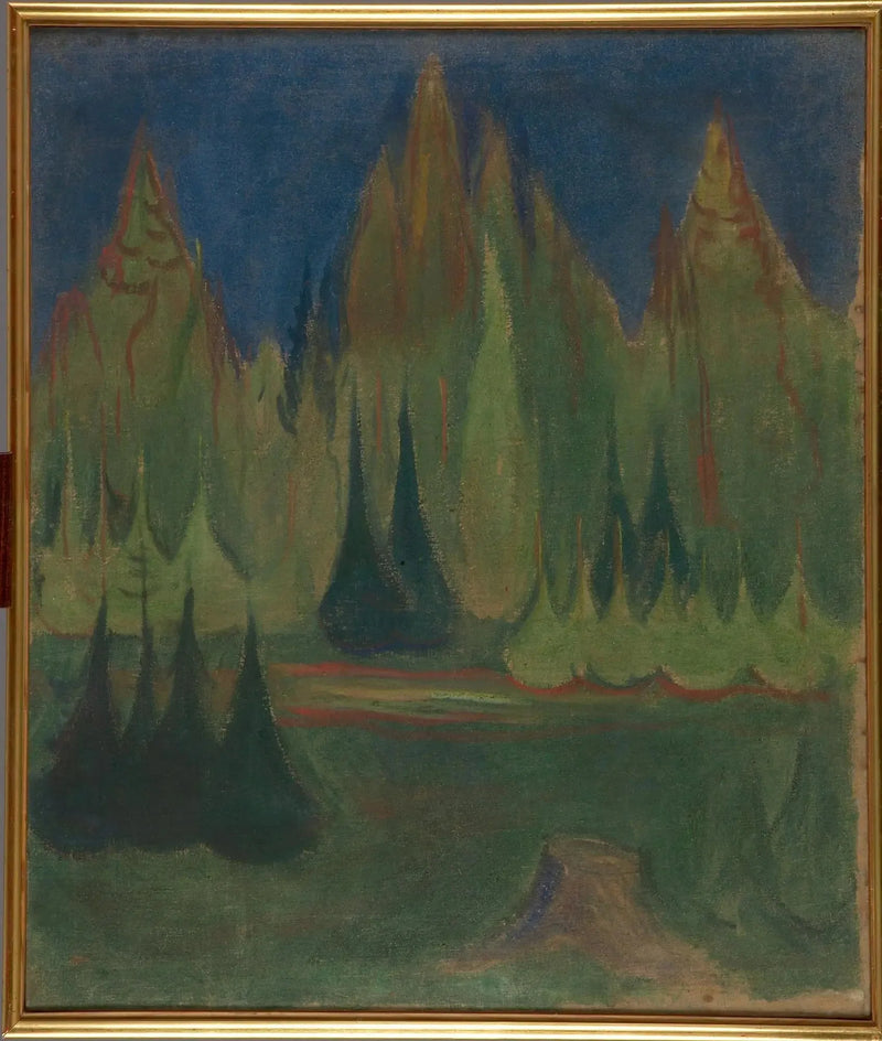 Fichtenwald - Edvard Munch