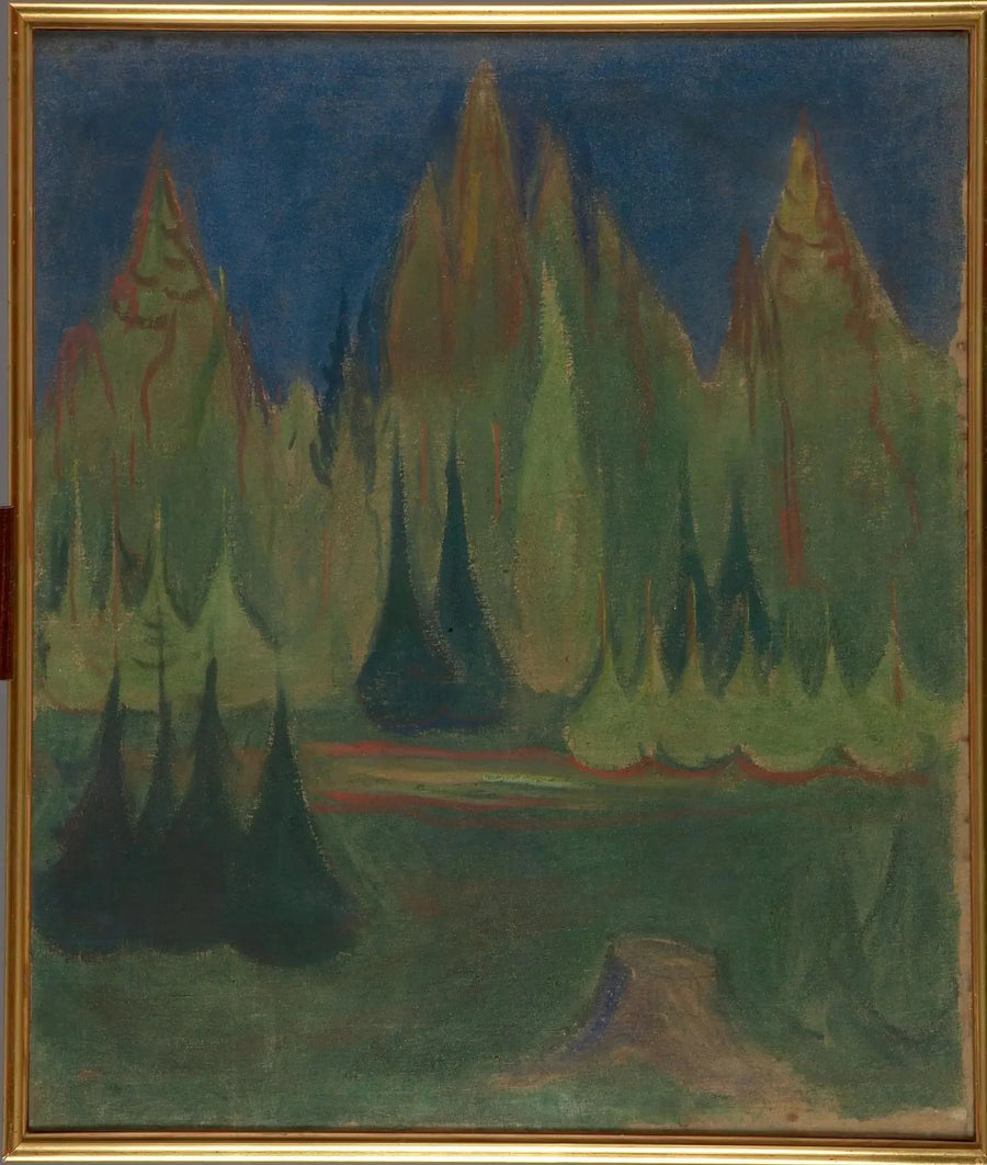 Fichtenwald - Edvard Munch