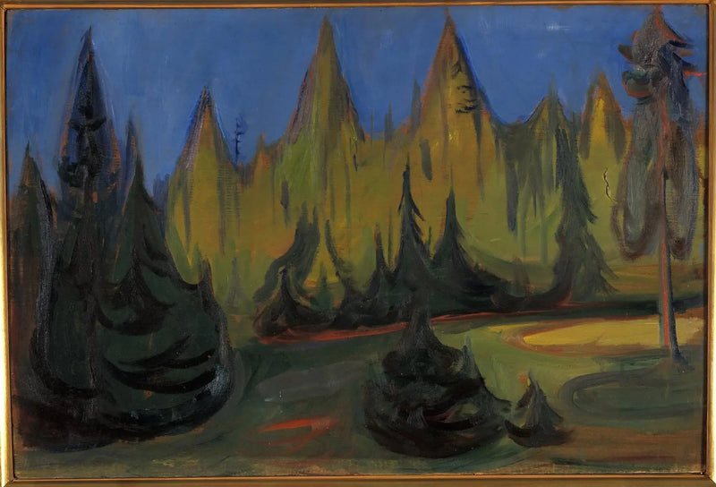Fichtenwald - Edvard Munch