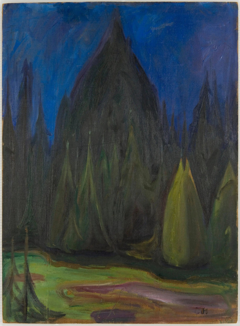 Fichtenwald - Edvard Munch