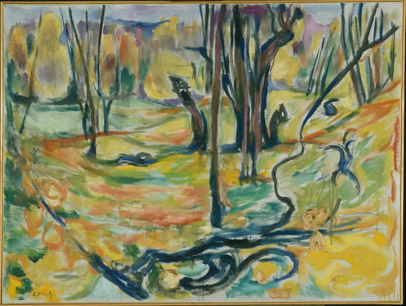 Ulmenwald im Herbst - Edvard Munch