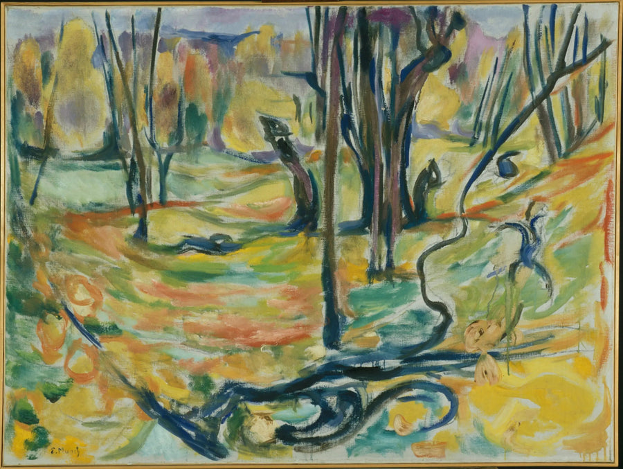 Ulmenwald im Herbst - Edvard Munch