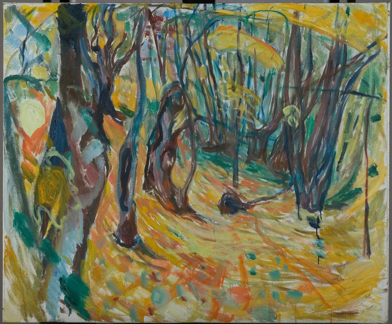 Ulmenwald im Herbst - Edvard Munch