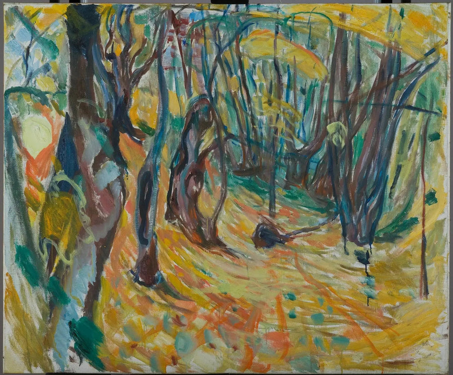 Ulmenwald im Herbst - Edvard Munch