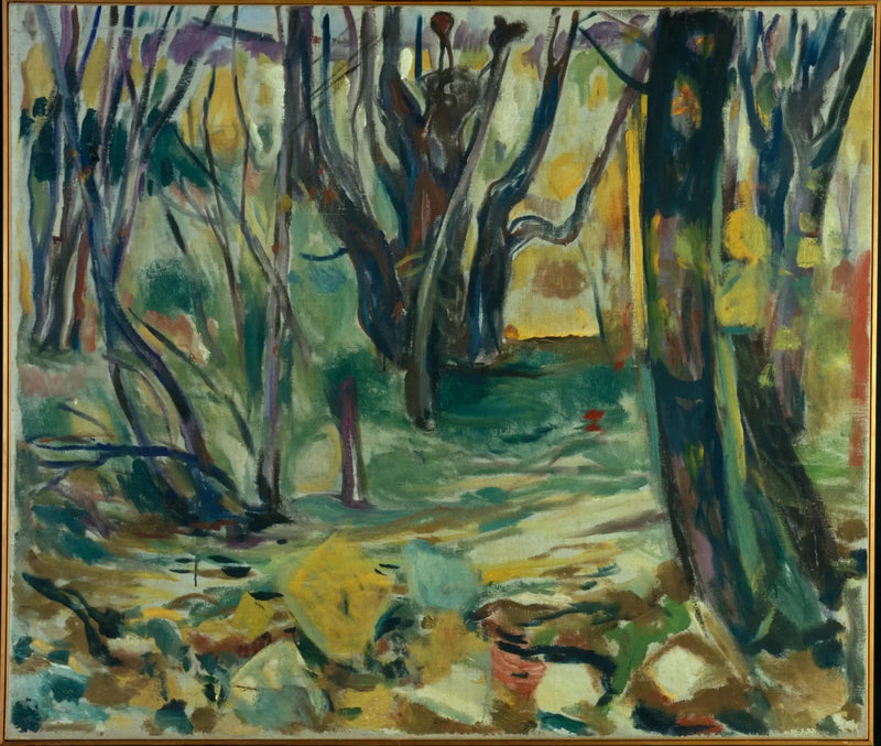Ulmenwald im Herbst - Edvard Munch