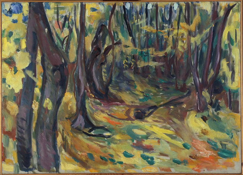 Ulmenwald im Herbst - Edvard Munch