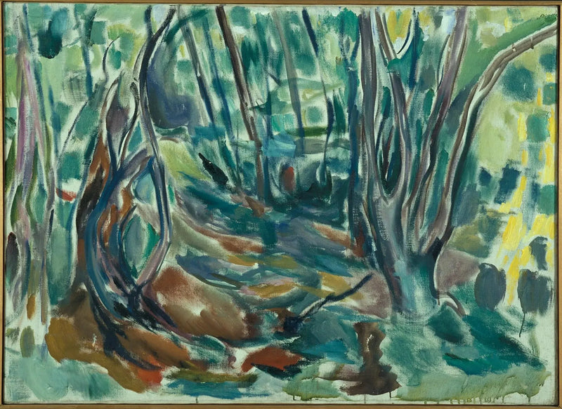 Ulmenwald im Sommer - Edvard Munch
