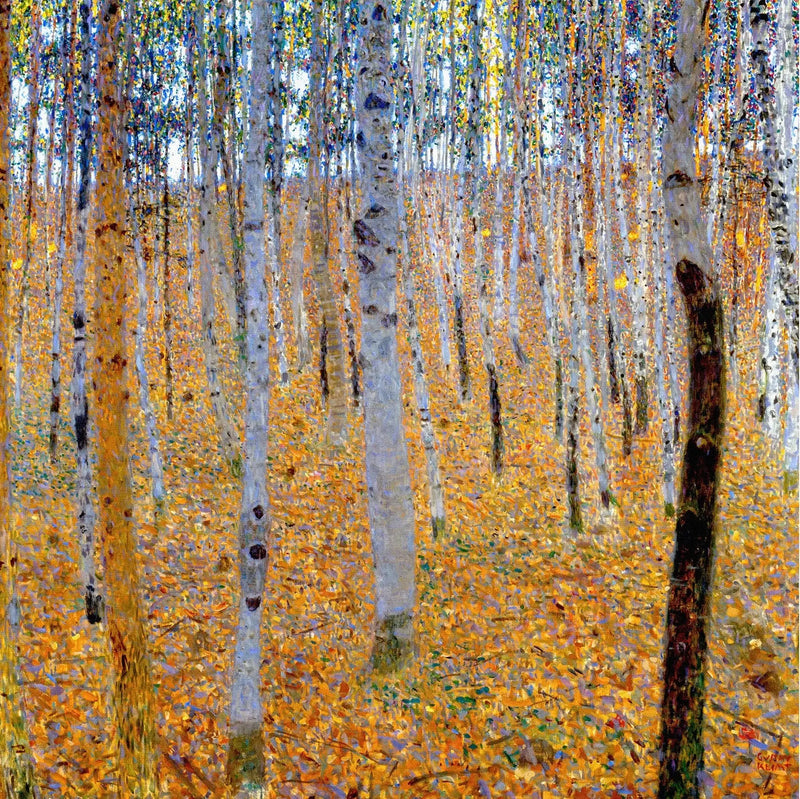 Birkenwald - Gustav Klimt