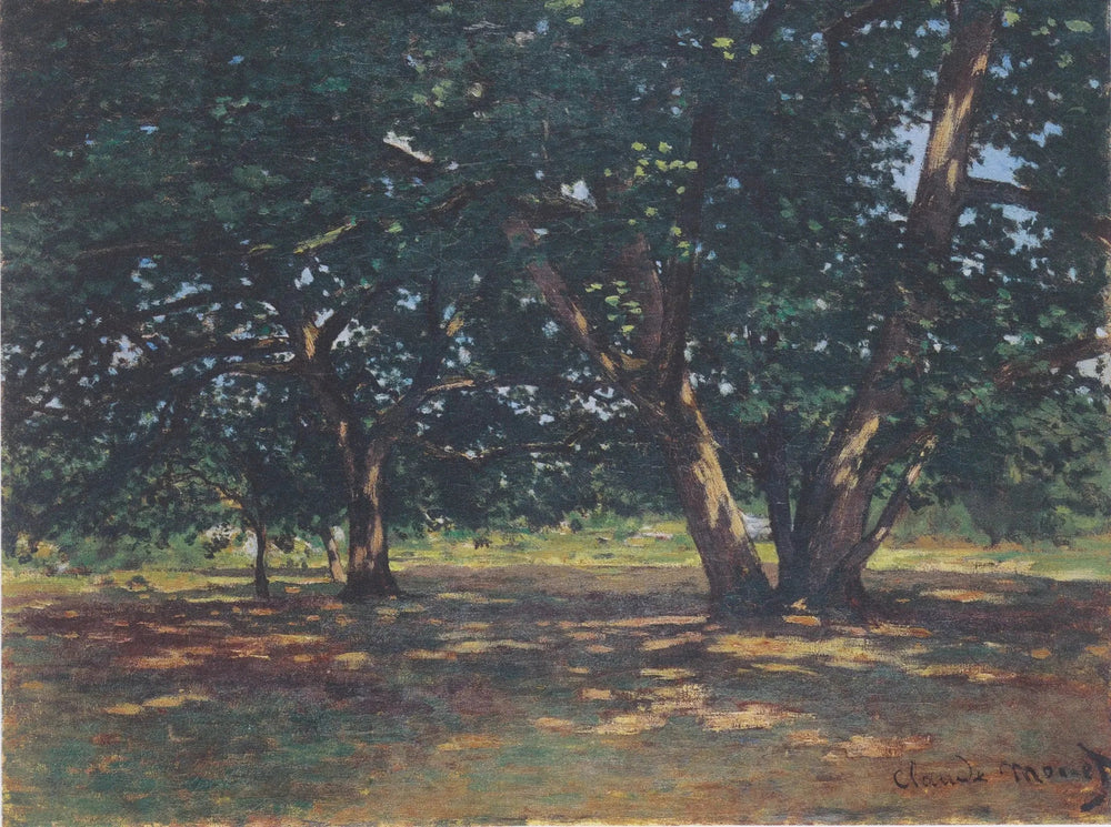 Forêt de Fontainebleau - Claude Monet image 1 copie de tableau peinte à la main