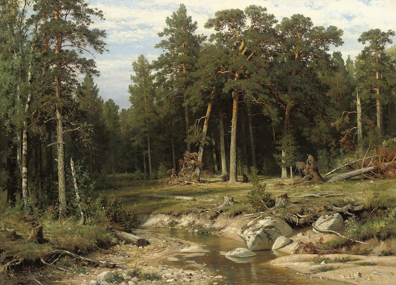 Kiefernwald Masten in der Provinz Viatka - Ivan Chichkine