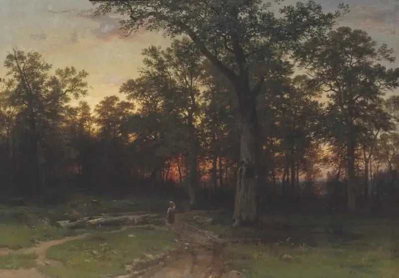 Forêt am Abend - Ivan Chichkine