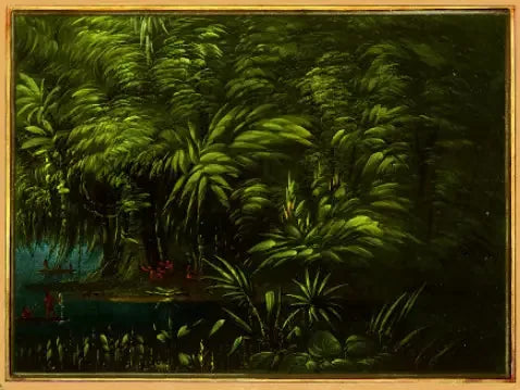 Dichte Urwald am Amazonas-Ufer - George Catlin